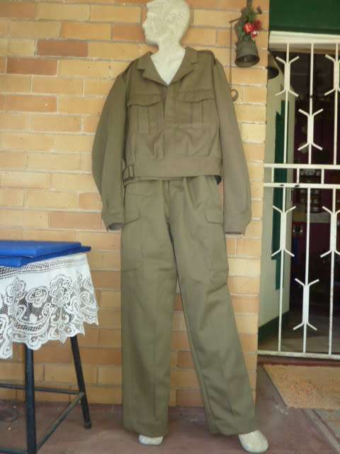 2) AN ORIGINAL 1970'S-   COMBAT UNIFORM-(BUNNY JACKET & TROUSER)GOOD CONDITION-LOW START!-