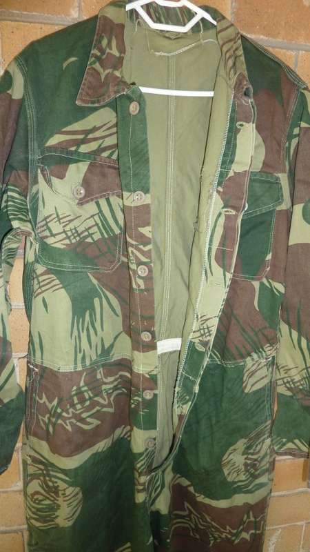 1) A SCARCE RHODESIAN ARMY OVERALL-ORIGINAL(BRUSHSTROKE)-MEDIUM-LOW START!
