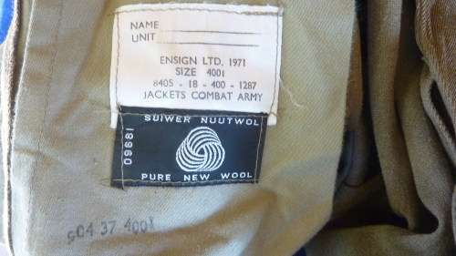 7)A SOUTH AFRICAN -COMBAT -BUNNY JACKET-1971-CORPORAL RANK-MEDIUM-GOOD CONDITION-LOW START!