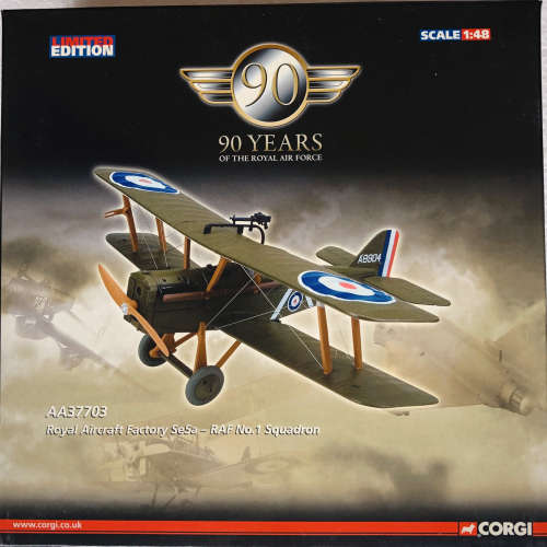 DIE-CAST CORGI LIMITED EDITION ROYAL AIRCRAFT FACTORY Se5a