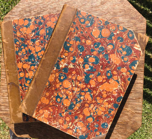 INSCRIBED 1875 THE POPULAR EDUCATOR 2 VOLUMES