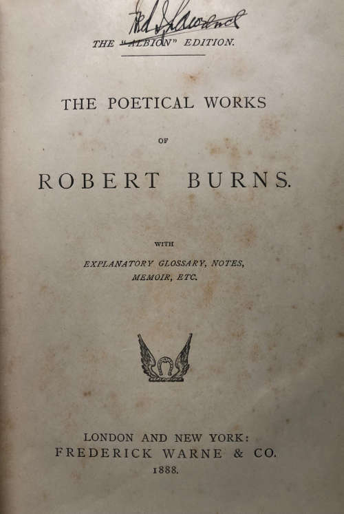 1888 THE POETICAL WORKS OF ROBERT BURNS