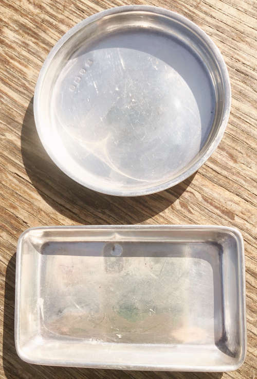 SILVER PAIR HALLMARKED PIN TRAYS