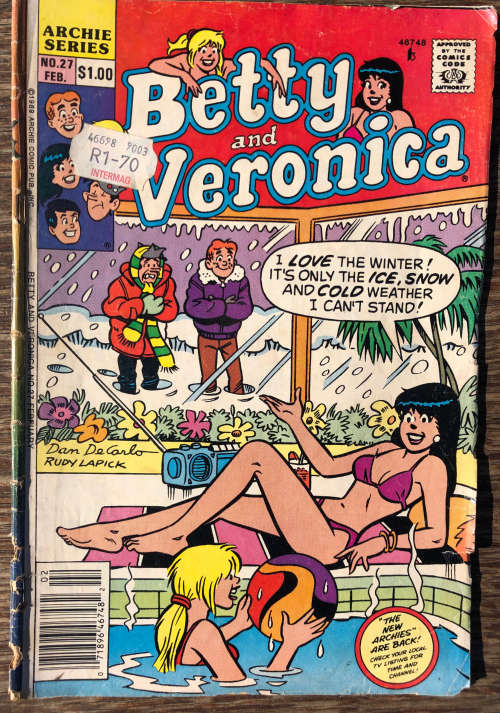 COMIC ARCHIE SERIES BETTY AND VERONICA NUMBER 27