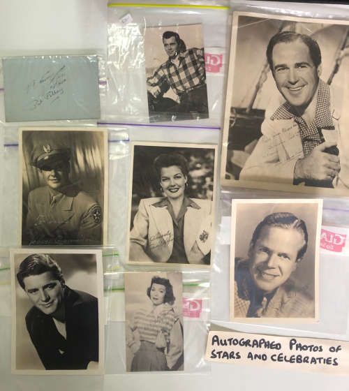 AUTOGRAPHED COLLECTION OF PHOTOS OF CELEBRITIES SET TWO