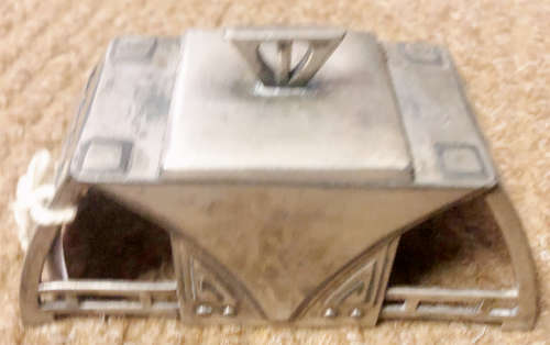 ART DECO SILVER PLATED INKWELL SIGNED WMF