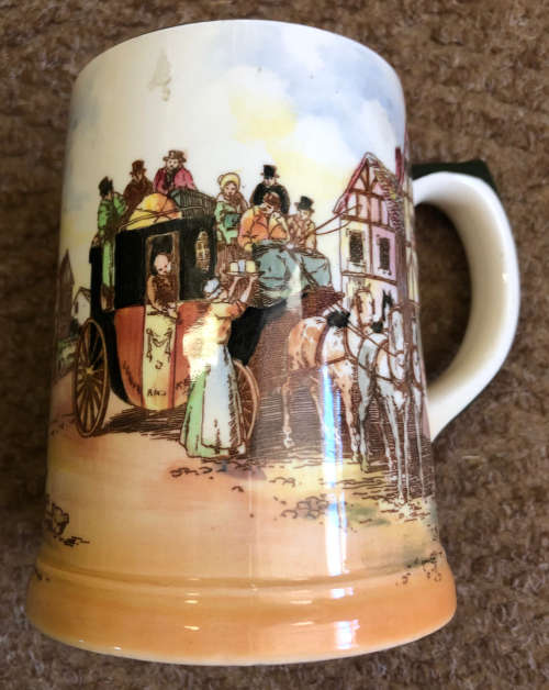 ROYAL DOULTON TANKARD OLD ENGLISH COACHING SCENES