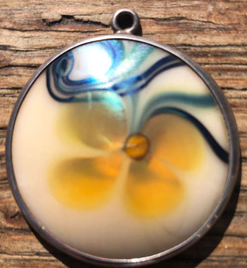 STERLING SILVER `ORIENT FLUME` MODEL 355 PENDANT