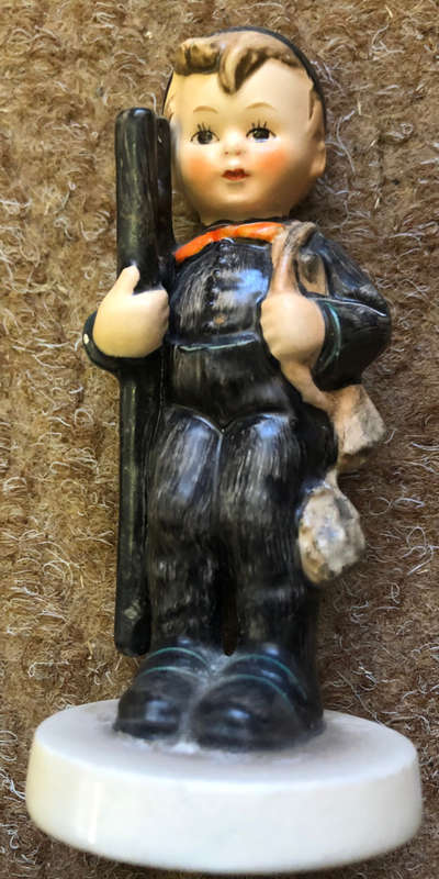 HUMMEL FIGURINE OF BOY CARRYING LADDER