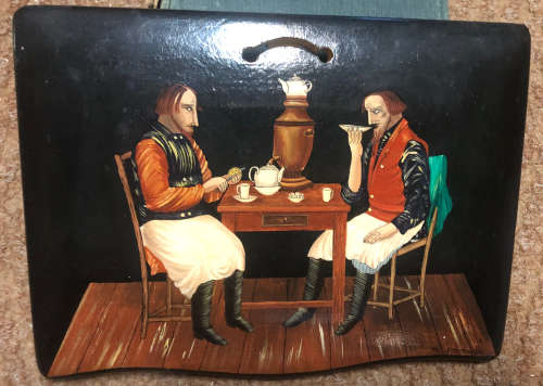 PLAQUE HAND PAINTED RUSSIAN
