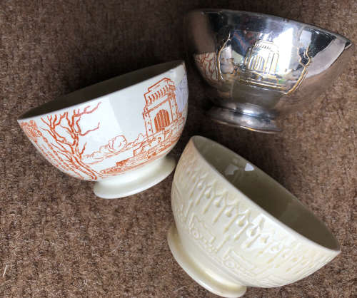 VOORTREKKERMONUMENT MEMORABILIA COLLECTION OF THREE SUGAR BOWLS