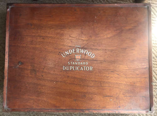 DUPLICATOR UNDERWOOD STANDARD