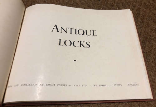 ANTIQUE LOCKS BY JOSIAH PARKES & SONS LTD