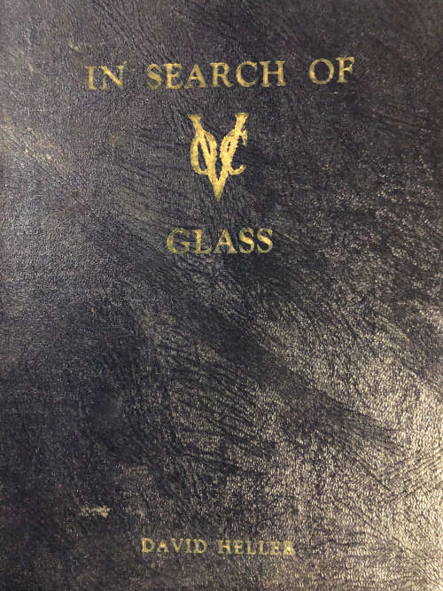 IN SEARCH OF VOC GLASS LIMITED SPECIAL DE LUXE EDITION NUMBER 275 OF 300 COPIES AUTOGRAPHED
