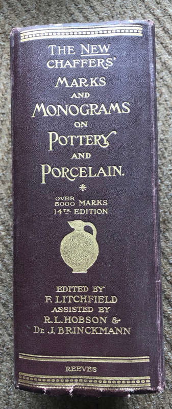 MARKS AND MONOGRAMS ON POTTERY AND PORCELAIN BY W M CHAFFERS