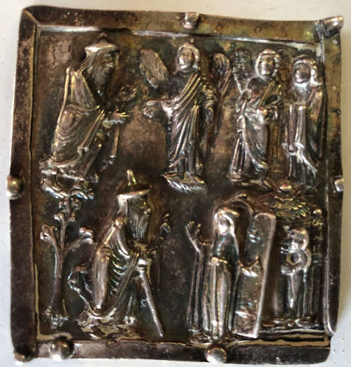 SILVER RELIGIOUS PLAQUES HALL MARKED CONTINENTAL