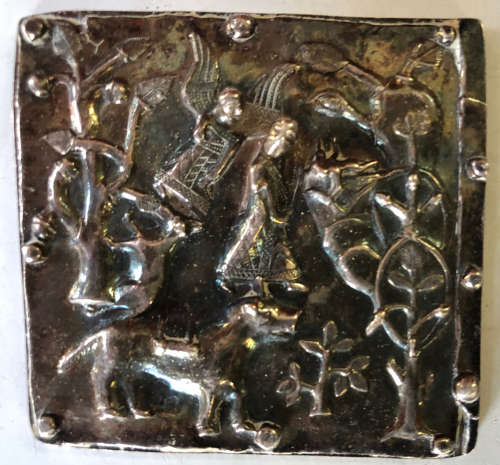 SILVER RELIGIOUS PLAQUES HALL MARKED CONTINENTAL