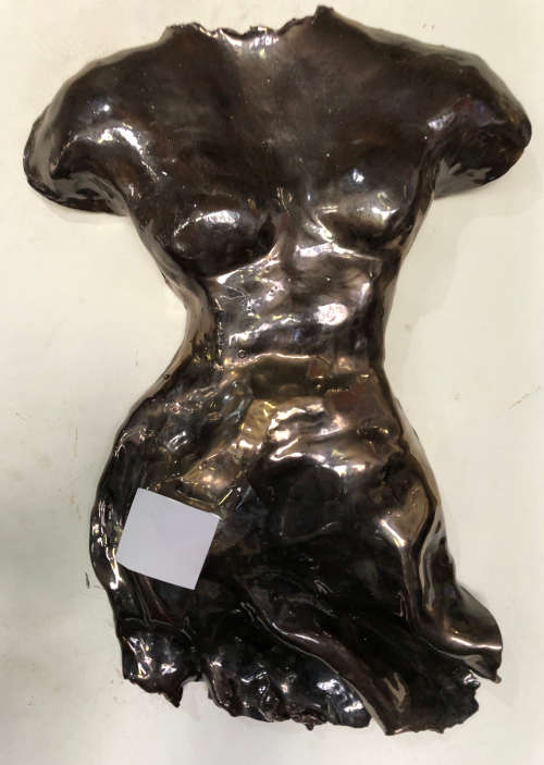 NUDE CERAMIC WALL MOUNTED TORSO
