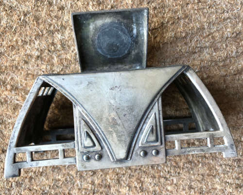 ART DECO SILVER PLATED INKWELL SIGNED WMF