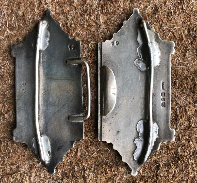 BOER WAR NURSES SILVER BUCKLE HALL MARKED BIRMINGHAM 1901