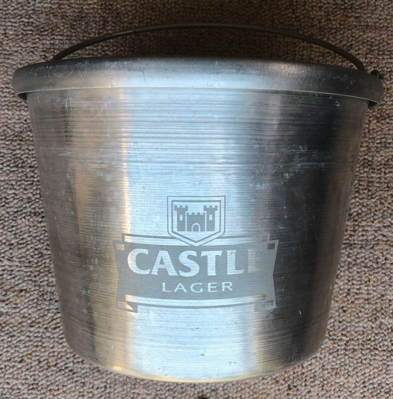 CASTLE LAGER ALUMINUM ICE BUCKET