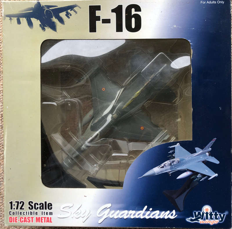DIE-CAST F-16 WITTY WINGS 1:72