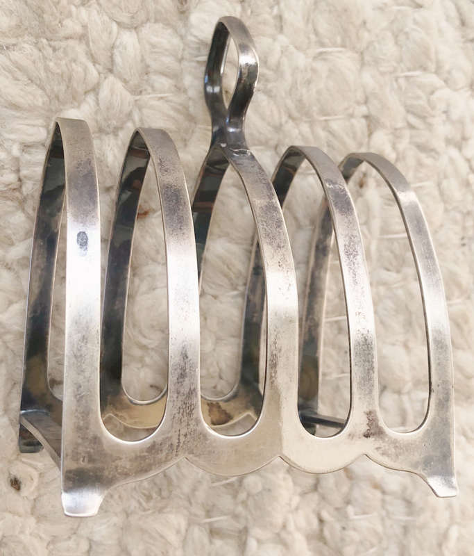 SILVER TOAST RACK HALL MARKED
