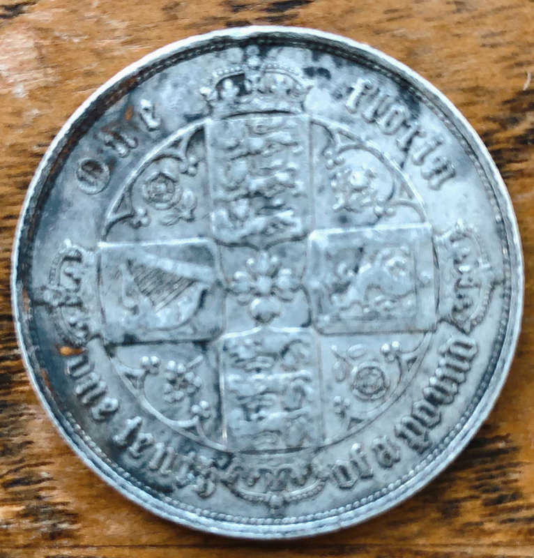 SILVER BRITISH 1852 FLORIN