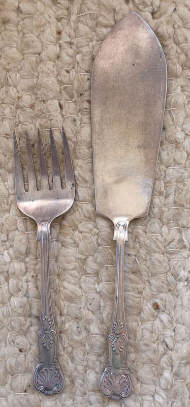 FISH SERVERS KINGS PATTERN SILVER PLATED