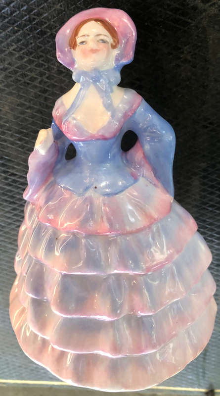 CROWN STAFFORDSHIRE CRINOLINE LADY BELL