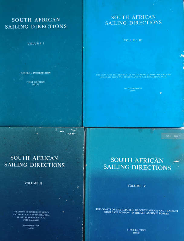 SOUTH AFRICAN SAILING DIRECTIONS VOLUMES ONE TO FOUR