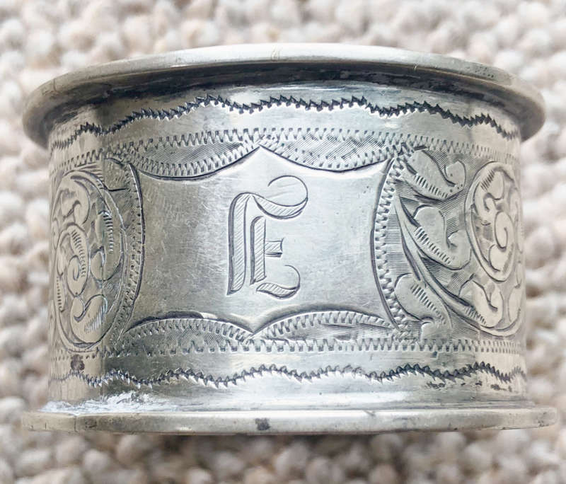 SILVER SERVIETTE RING HALLMARKED 1900