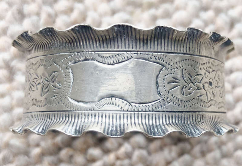 SILVER SERVIETTE RING HALLMARKED 1899