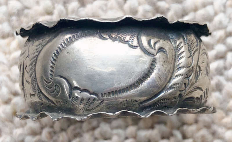 SILVER SERVIETTE RING HALLMARKED 1904