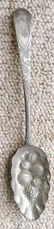 SILVER BERRY SPOON GEORGE lll 1784 HALLMARK