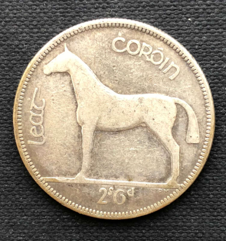SILVER IRELAND EIRE 1933 2/6 PENNY COIN