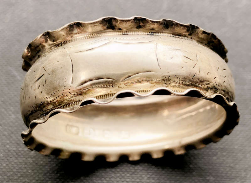 SILVER SERVIETTE RING HALLMARKED 1899