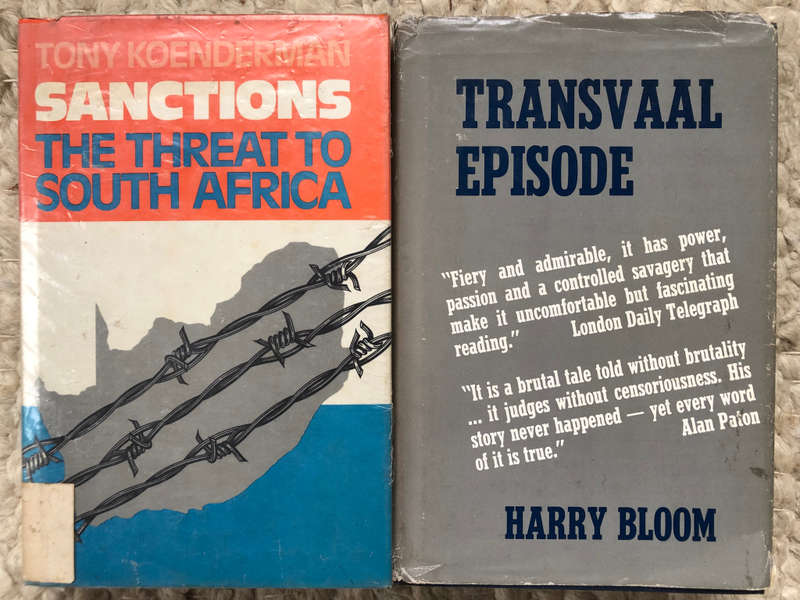 SANCTIONS BY TONY KOENDERMAN AND TRANSVAAL EPISODE BY HARRY BLOOM