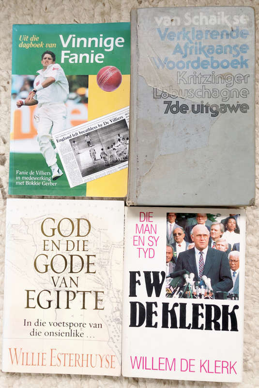 VERKLARENDE WOORDEBOEK, VINNIGE FANIE, GOD EN DIE GODE VAN EGIPTE EN FW DE KLERK