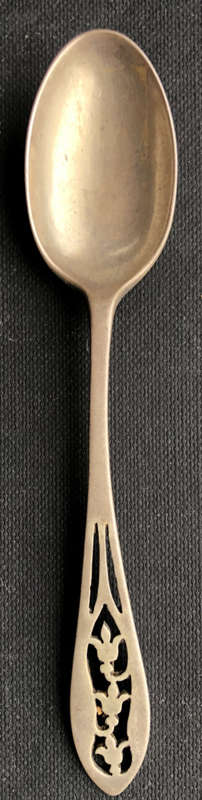 SILVER TEASPOON HALLMARKED LONDON 1906