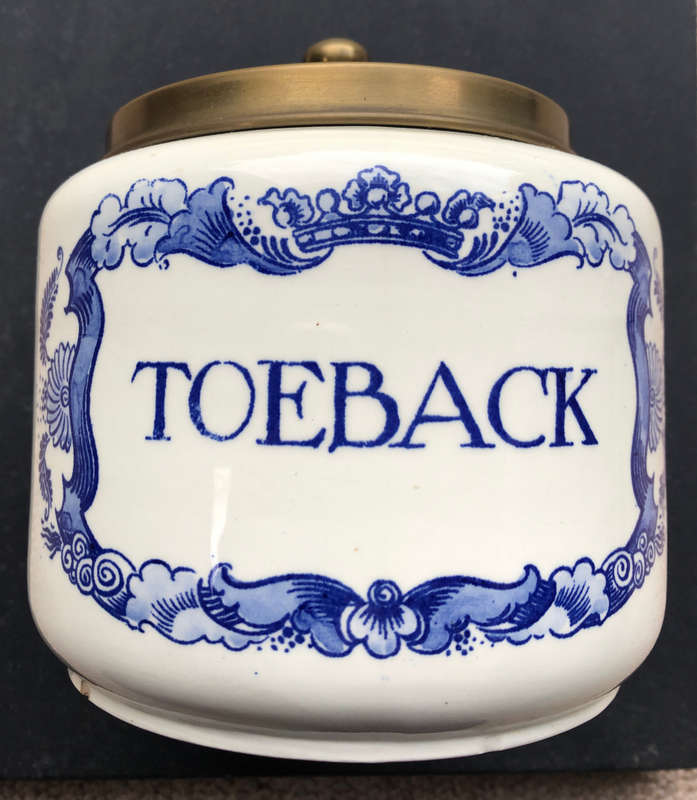 GOUDA TOBACCO JAR DELFT BLUE