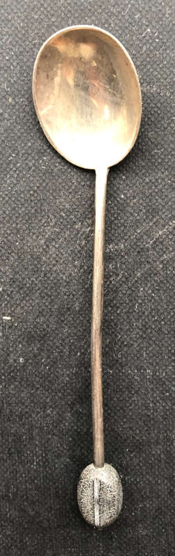 SILVER COFFEE BEAN TEASPOON HALLMARKED 1926 TWO AVAILABLE