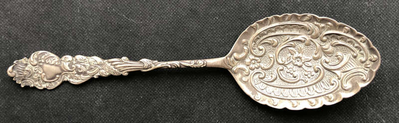 SILVER JAM SPOON HALLMARKED 1896