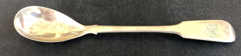 SILVER HALLMARKED EGG OR JAM SPOON 1828