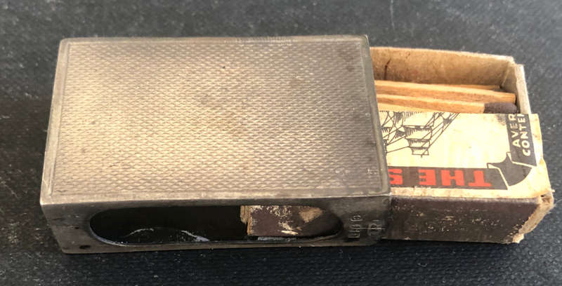SILVER MATCHBOX HOLDER HALLMARKED 1938