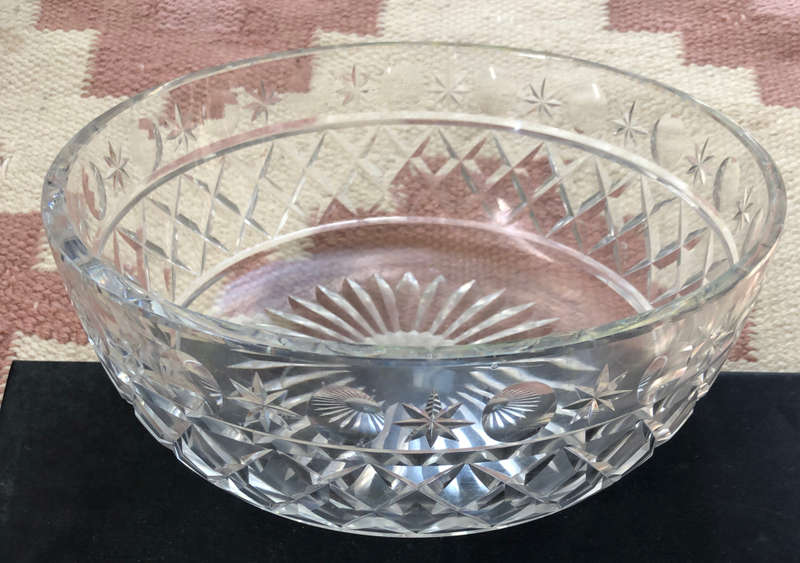 CRYSTAL BOWL LARGE HEAVY