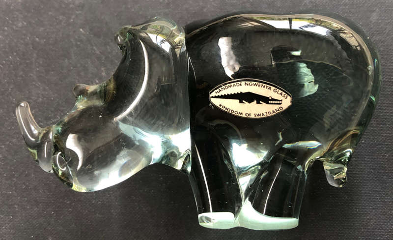 GLASS RHINO NGWENYA SWAZILAND