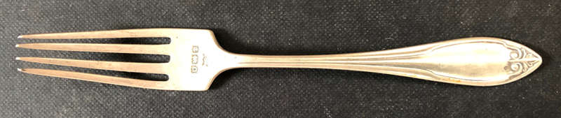 SILVER CAKE FORK HALLMARKED 1913 TWO AVAILABLE