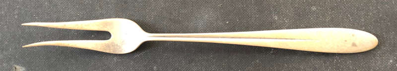 SILVER DUTCH TWO TINE FORK HALLMARKED 1860