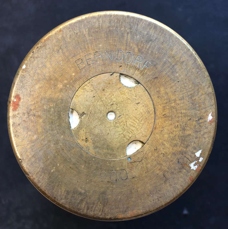 SHELL CASING 75MM BERNDORF 1900 BOER WAR